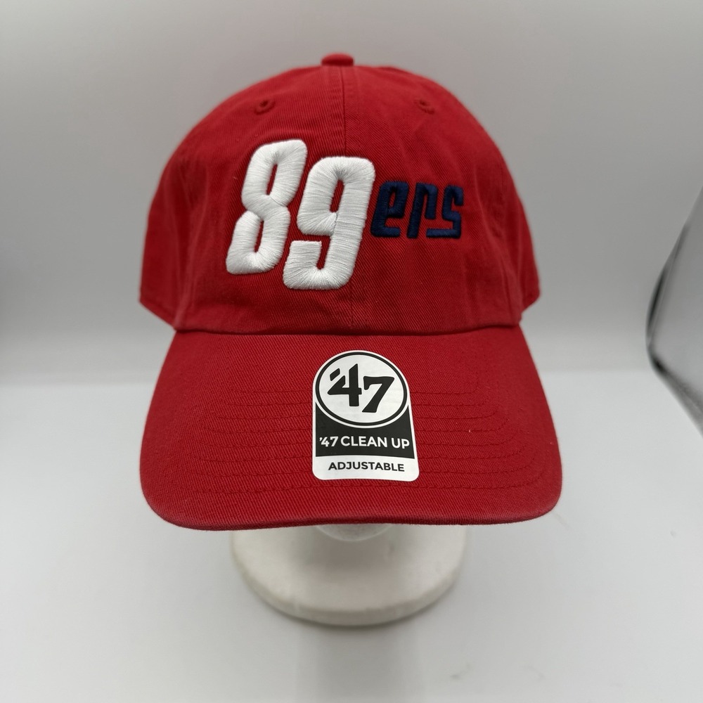 '47 Brand Clean Up Oklahoma City 89ers Wordmark Hat Cap Red Adjustable MILB